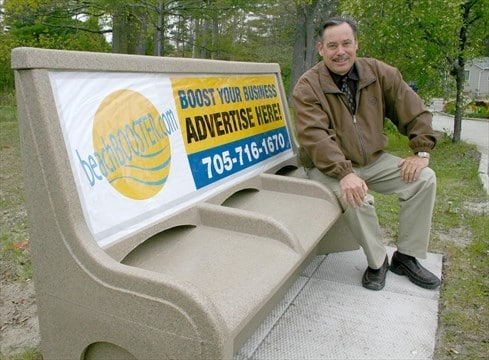 Heartfelt thanks to Joe Bickerstaff, Beach Booster, for ten years of comfy butts at bus stops!